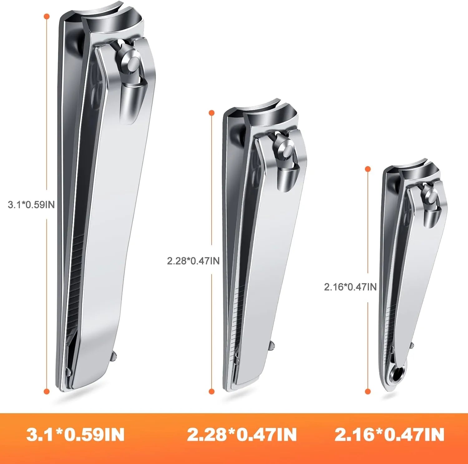 Finger Nail Clippers Adult - 8 Pack Nail Clippers Bulk for Men Women, Finger Nail Clippers Adult - 8 Pack Nail Clippers Bulk for Men Women, product_type, 8packnail