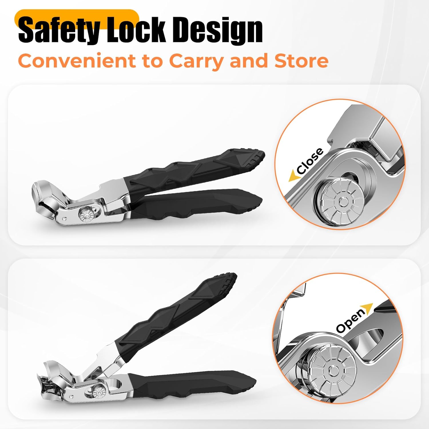 Toenail Clippers for Seniors Thick Toenails, Stocking Stuffers 2025 Christmas Gifts for Men Women Adults, Ingrown Toe Nail Clippers Heavy Duty Angled Large Nail Clippers Upgraded Slanted Nail Cutter